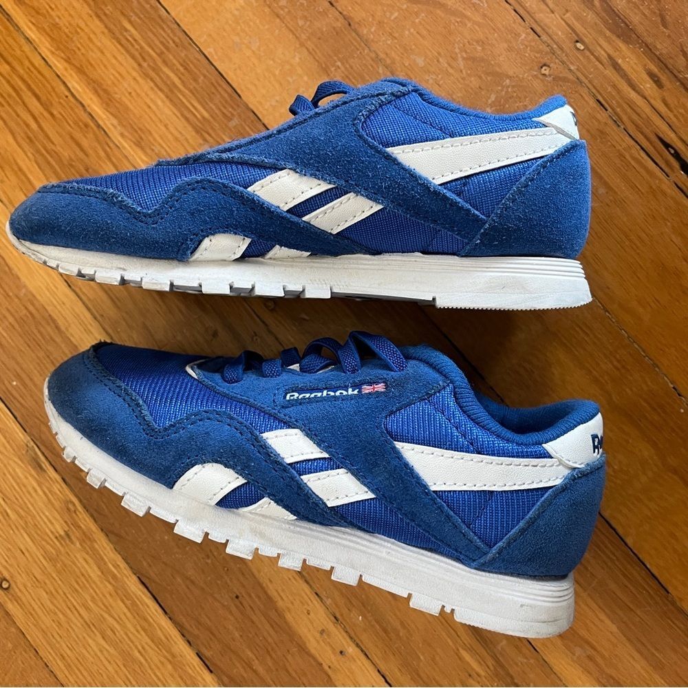 Royal blue classic Reebok sneakers 10 10T toddler kids nylon royal blue runners